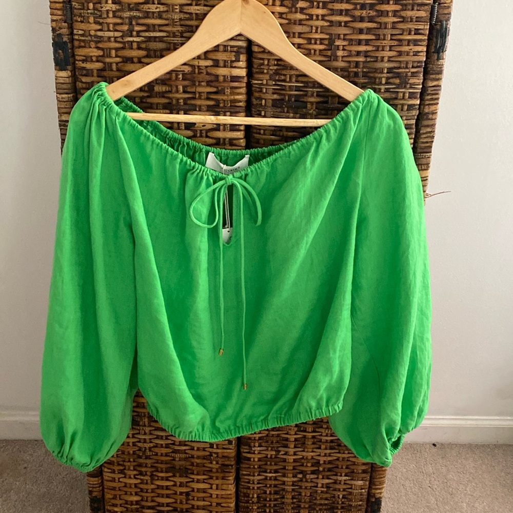 Out of Office Trina Turk linen top